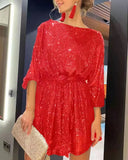Fongt Festival Party Shiny Crystal Beads Dress Dress Dress Burst