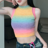 Girl Wears Slings Summer New Hottie Vest Female Gradient Korean Version Wearing Sleeveless