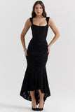 Fongt Summer Hot New Sexy Fashion Word Thoracic Fish Bone Pack Hip Fish Tail Dress Girl