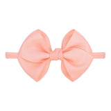 1piece Solid Colors Bowknot Baby Headband For Girls Nylon Elastic Hair Bands Handmade Turban Headwear Hair
