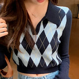 2021 Knitted Jumper Sweater V-neck Pullover New Fashion Sweater College Style Sweaters Bottoms Clothes Pull Femme