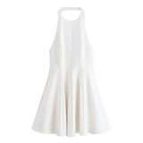Fongt New Wave Swing Hanging Neck Dress 2858777