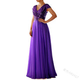 Fongt New Spring And Summer Women's Sleeveless Dress V-Necked Bright Film Temperament Chiffon Splicing Evening
