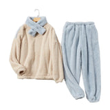 Long Sleeve Terry Ladies Pijama Suit 2