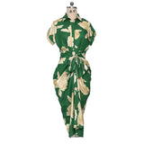 Women's Hot Style Dress Summer 2023 Slim Single Breasted Women's Dress-Outfit