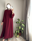 Fongt And Autumn New Muslim Women's Clothing Pure Color Elegant Fashion Loose-Fitting Suit