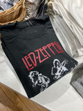 Women Cotton Black Printed Tees 2023 Summer Vintage O Neck Short Sleeves Graphic T shirts Female Slim Tops-Outfit
