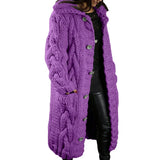 Size 4XL 5XL Autumn Winter Women Sweater Cardigan Twist Oversized Knitted Coat Female Long Cardigans Fashion Jackets