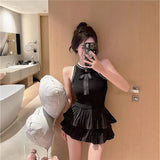 Temperament Sexy Bow Sling Summer New Gray Vest Sling Sling Sling Short Sleeveless