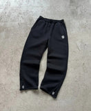 Fongt New Popular S Embroidery Printing Series For Teen Couples Casual Broad Legged Pants