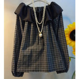 Fongt Collar Three-Dimensional Brooch Short-Sleeved Knit Shirt Women's Summer New Fashion Design Sense Positive Shoulder Thin Top Tide