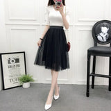 Fongt Yarn Skirt Women's Summer Long A Skirt High Waist 100 Folding Skirt 2025 Thin Soft Hanging Yarn Skirt