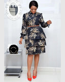 African Digital Printing High Waist Ol