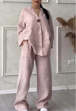 Fongt New Women's Fashion Pure Color Cotton Slack Suit Pants