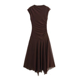 Fongt New Sleeveless Fan Flute Dress 5039311