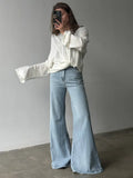 Fongt Simple Style Lock-Free Knitted Sweater Thin Lazi Loose Bottom Long Sleeve Lazy Leisure Autumn Winter
