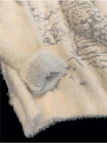 Autumn Winter Loose Casual Lazy O-neck Knitting Sweaters Women Pullover Pull College Style Korean Fashion Plush Sweater