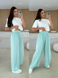 Fongt Summer Leisure Wide Legs Burst Loose Casual Fashion Trousers Women