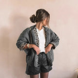 Fongt Women's Exploding Quilt Button Cotton Suit Fashion Comfortable Retro Casual Jacket Jacket