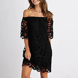 Fongt And Summer 2025 New Color Lace Lace Mid-Sleeve Commuting Dress With Braided Short