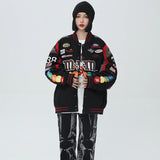 Bomber Woman Varsity Jacket Long Sleeves American Letter Embroidered Baseball Jacket 2022 Women's Winter Coats