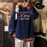 Mountains Letter Print Sweater Women Harajuku Couples Streetwear Knitted Pullovers Hip Hop Fashion Winter Tops