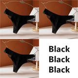 Cotton Panties Women G-String Ladies Sexy Panties Ladies Ladies Thong Underwear Solid Color Comfortable Lace Edge
