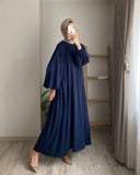 Fongt And Autumn New Muslim Women's Clothing Pure Color Elegant Fashion Loose-Fitting Suit
