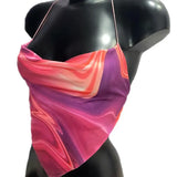 Print Corset Top 2021 Summer Clothes For Women Backless Halter Tank Sexy Crop Tops Y2K 90s E-Girl Fairy Grunge Harajuku