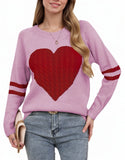 Fongt And Winter Valentine's Day Sweater Girl Bumps Love To The Wedding Round Collar Knitted Shirt