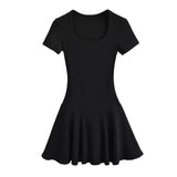 Fongt Girls Pure Style Dress Women's Summer 2025 New Small Shens Skinny A-Word Dress