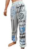 Fongt And Winter Explosion Of Women's Clothing 2025 New Printing Fashion Loose Waist Sports Leisure Harun Pants Women