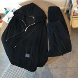 Oversize Sports Casual Two-piece Suit Women Spring Autumn Hoodies Sweatshirts Sets Female Loose Thin Trousers 2-piece