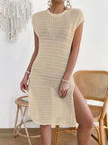 Fongt Beach Burqas Hollow Knit Bikini Dress Dress Women