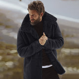 Fongt Explosion Jacket Winter Jacket Warm Hairy Jacket Men's Coat