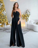Fongt Summer New Women's Fashion Sexy Small V-Neck Bras Slacks Open Fork And Body