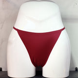 Fongt Ice Silk Scarless Lady Thong Diamond With Female Thong Trousers T-Pants Large Thong Trousers