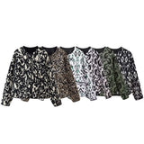 New Autumn / Winter 2024 Women's Jacket Animal Print Cotton Jacket W028 5761-Outfit