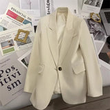 Fongt And Autumn Suit Jacket Female In 2024 Autumn New Black Net Red Fried Street Temperament Trend Casual Ladies Suit-Outfit