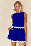 Fongt Spring And Summer 2024 Comfortable Casual Solid Color Sleeveless Shorts Set Female-88165-Outfit