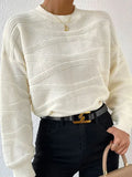 Fongt New Sweater Women's Solid Color Corrugated Collar Collar Collar On The Head Of The Knitwear Shirt