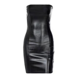 Fongt Ins Wind 2024 Winter Burst Sexy Chest Slim Show Thin Hip Women's Dress-Outfit