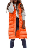 Fongt Casual Solid-Colored Hooded Sleeveless Sleeveless Vest Coat