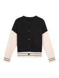 Style Lazy Knitted Sweater Women's Autumn New Loose Casual Sweater Cardigan Jacket-Outfit