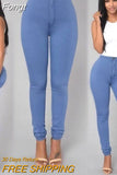 Slim Pencil High Waist Pants Spring Autumn Solid Color Office Ladies Tight Trousers Work Wear