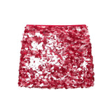 Fongt Women's Autumn And Winter Temperament Light Fashion New Party Squin Mini Skirt
