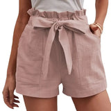 Solid Color Large High Waist Wide