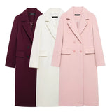 Fongt New Blended Double-Dbutled Long Coat 9231756