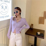 Mujer 2023 Zipper Knitted Cardigan Sweater Women Solid Slim Autumn Winter Clothes Basic Fashion Sweaters Pull