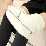 Women Pants Warm Winter Leopard Print Velvet Leggings Ladies Sexy Slim High Waist Elastic Cold-Resistant Pencil